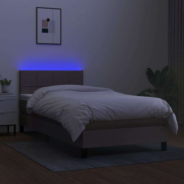 VidaXL LED-es Ágy Matraccal - 80x200 cm