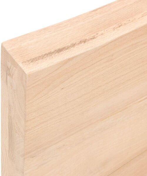 Kezeletlen tömör tölgyfa fali polc 60x10x6 cm