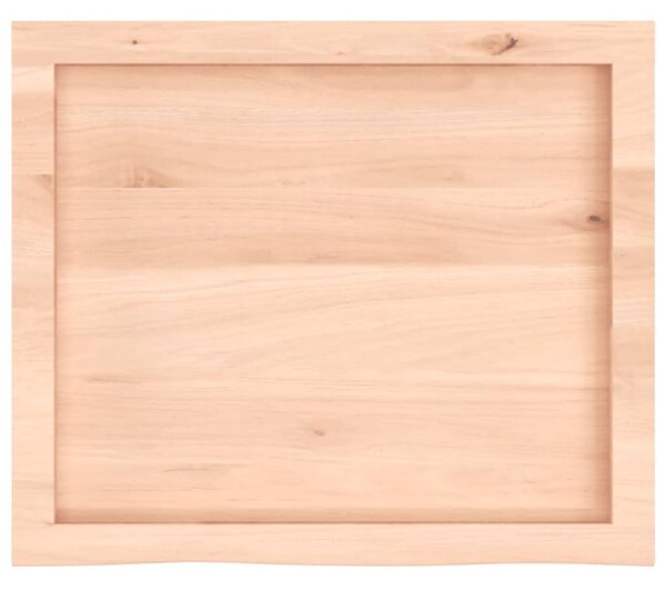 Kezeletlen tömör tölgyfa fali polc 60x50x(2-4) cm