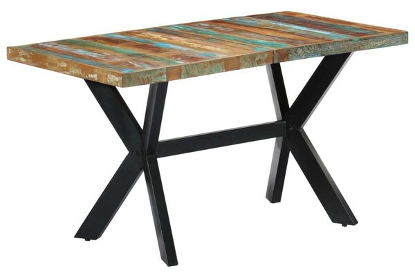 VidaXL - Újrahasznosított Fa Étkezőasztal - 140x70x75 cm
