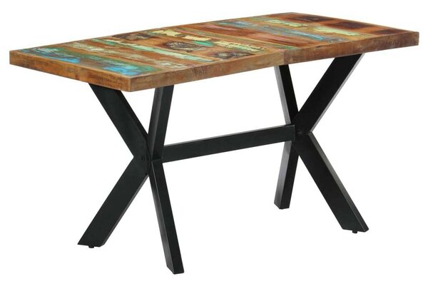 VidaXL - Újrahasznosított Fa Étkezőasztal - 140x70x75 cm