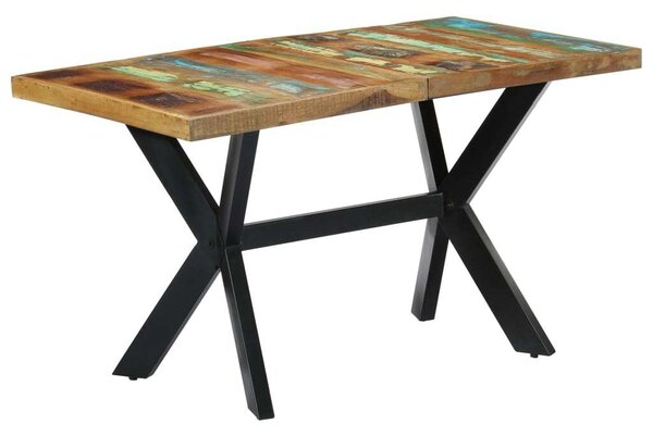 VidaXL - Újrahasznosított Fa Étkezőasztal - 140x70x75 cm