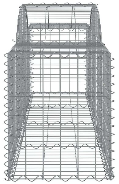 5 db íves horganyzott vas gabion kosár 200x50x60/80 cm