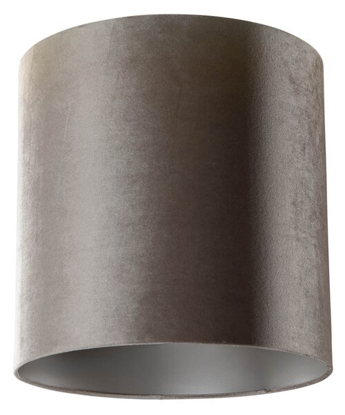 Bársony lámpaernyő taupe henger 40/40/40