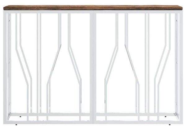 VidaXL Tálalóasztal - Üveg és Rozsdamentes Acél - 110cm