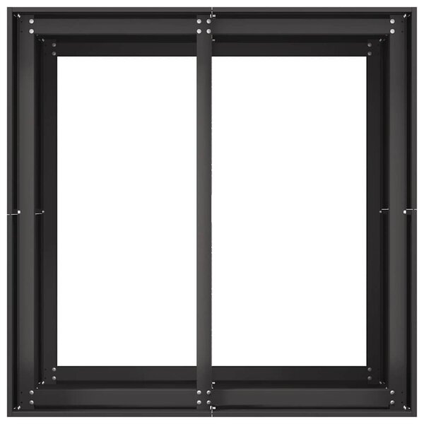 Ültetvény fekete 80x80x80 cm Acél