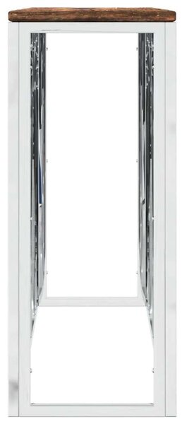 VidaXL Tálalóasztal - Üveg és Rozsdamentes Acél - 110cm