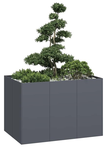 Növénytartó antracit 120x80x80 cm Acél