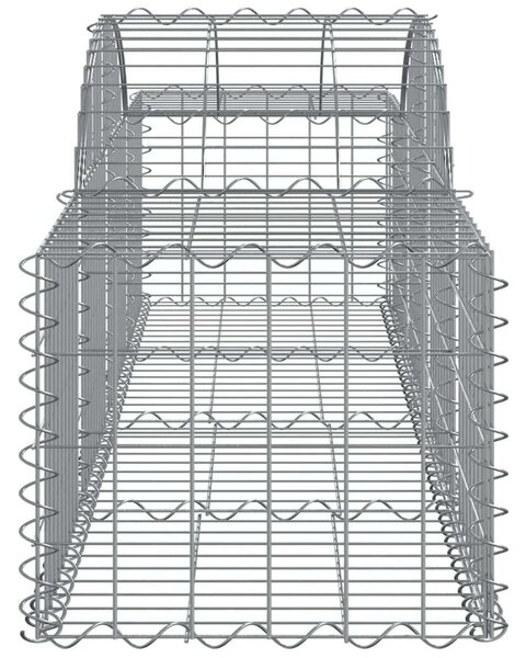 VidaXL Gabion Kosár Kerti Fal - 4 db - 200x50x40/60cm
