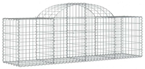 Gabion Kosár - Íves Kertfal - 9 db - 200x50x60/80cm