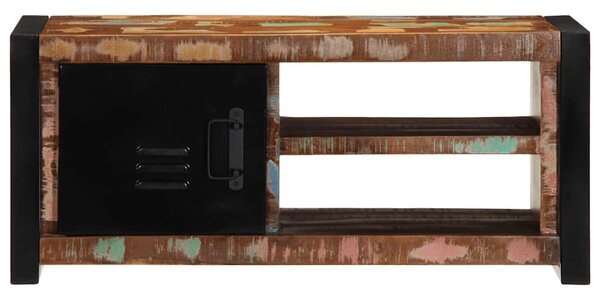TV szekrény 80x30x35 cm tömörfa, újrahasznosított fa