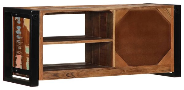 TV szekrény 80x30x35 cm tömörfa, újrahasznosított fa