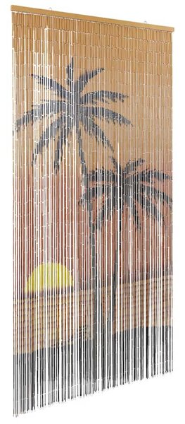 Rovaros ajtófüggöny pálmafa nyomtatás 90x220 cm bambusz