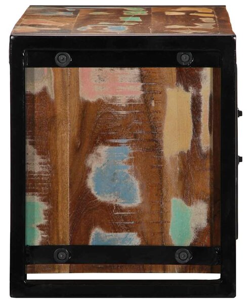 TV szekrény 80x30x35 cm tömörfa, újrahasznosított fa