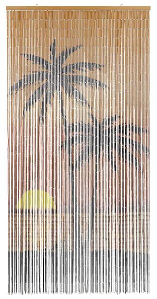 Rovaros ajtófüggöny pálmafa nyomtatás 90x220 cm bambusz