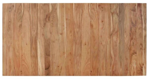 VidaXL fekete tömör akácfa étkezőasztal 180 x 90 x 77 cm