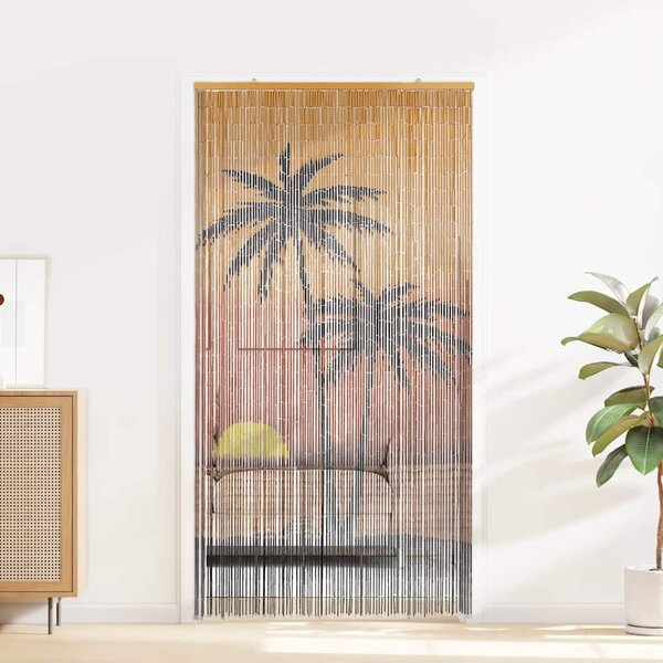 Rovaros ajtófüggöny pálmafa nyomtatás 90x220 cm bambusz