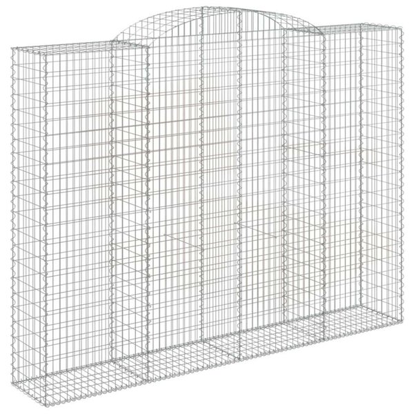 VidaXL Gabion Kosár - Íves - 300x50x240 cm - 4 db