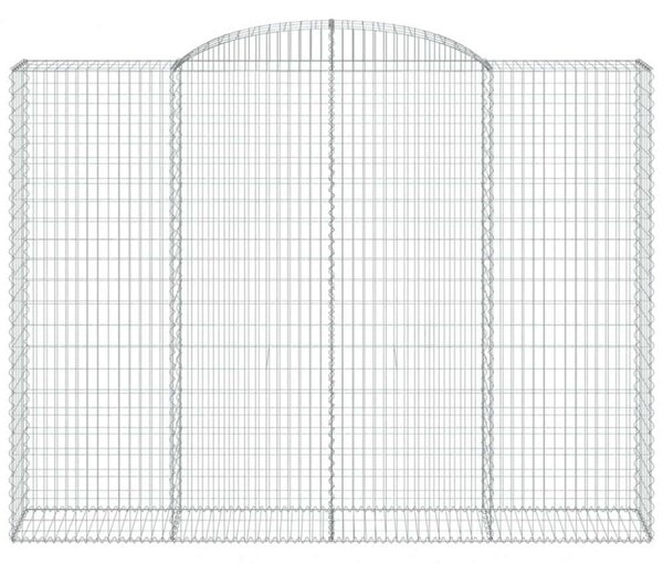 VidaXL Gabion Kosár - Íves - 300x50x240 cm - 4 db