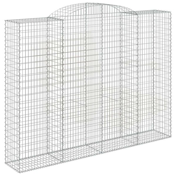 Íves horganyzott vas gabion kosár 300 x 50 x 220/240 cm
