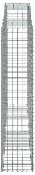 VidaXL Gabion Kosár - Íves - 300x50x240 cm - 4 db