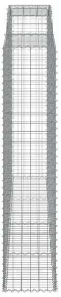 VidaXL Gabion Kosár - Íves - 300x50x240 cm - 4 db