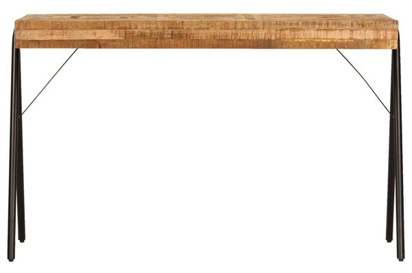 Mangófa Íróasztal - Ipari Stílus - 118x50x75 cm