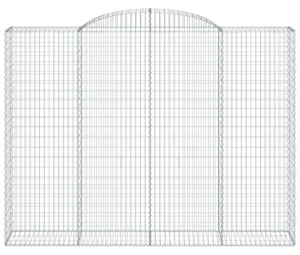 Íves horganyzott vas gabion kosár 300 x 50 x 220/240 cm