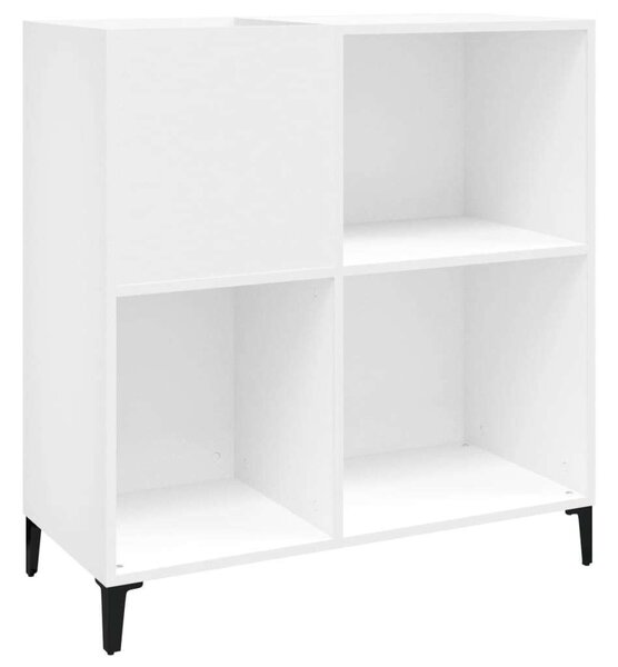 VidaXL fehér szerelt fa hanglemezszekrény 84,5 x 38 x 89 cm