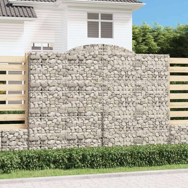 VidaXL Gabion Kosár - Íves - 300x50x240 cm - 4 db