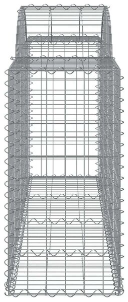 VidaXL Gabion Kosár Fal - 25 db - 200x50x80/100 cm