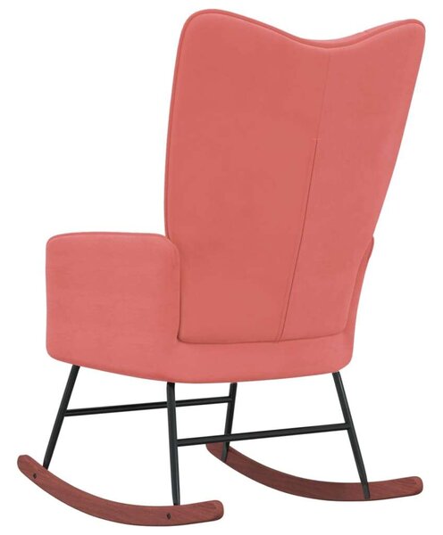 VidaXL Rózsaszín Bársony Hintaszék - Kényelmes és Elegáns