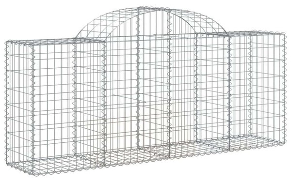Gabion Kosár - 8 db - Íves - 200x50x80/100cm