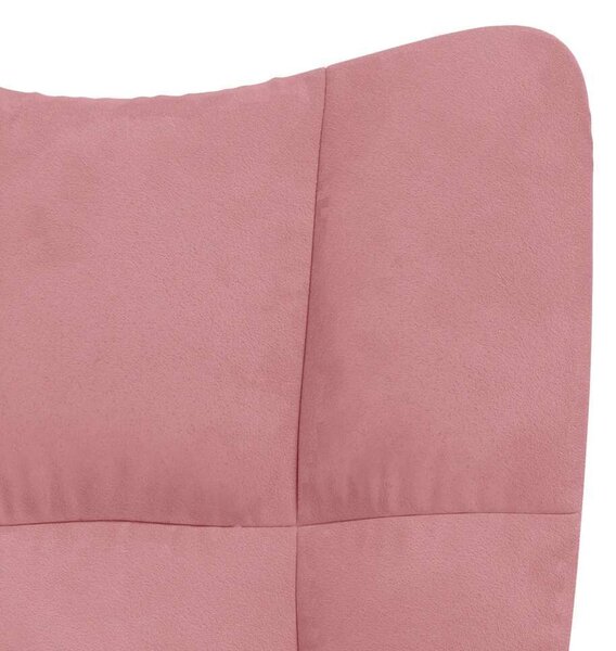 VidaXL Rózsaszín Bársony Hintaszék - Kényelmes és Elegáns
