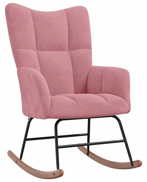VidaXL Rózsaszín Bársony Hintaszék - Kényelmes és Elegáns