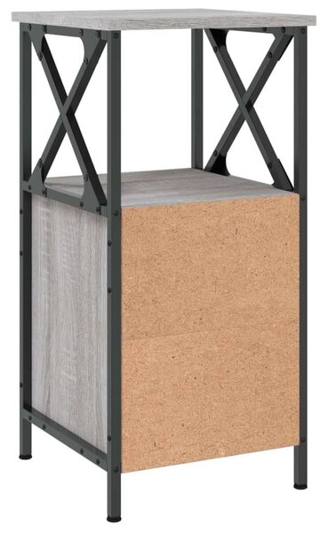 Modern Éjjeliszekrény - Sonoma Szürke - 2 Fiók - 70cm