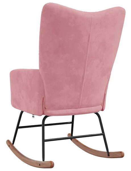 VidaXL Rózsaszín Bársony Hintaszék - Kényelmes és Elegáns