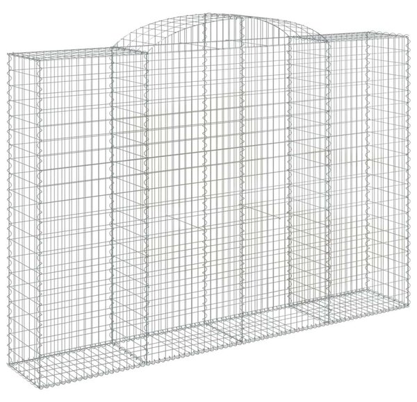 Íves horganyzott vas gabion kosár 300 x 50 x 200/220 cm