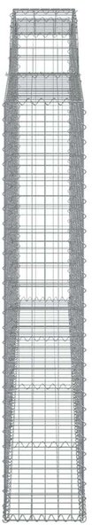 Íves horganyzott vas gabion kosár 300 x 30 x 160/180 cm