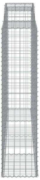 Íves horganyzott vas gabion kosár 300 x 50 x 200/220 cm