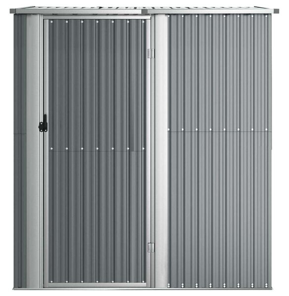 Vidaxl Acél Kerti Fészer Szürke 180,5x97x209,5 cm
