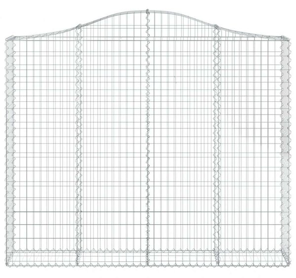 Gabion Kosár - Íves - 3 db - 200x30x160/180cm
