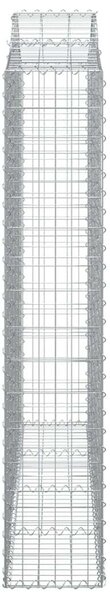 Gabion Kosár - Íves - 3 db - 200x30x160/180cm