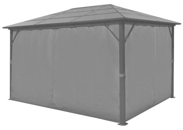 VidaXL Kerti Pavilon - Alumínium - 400x300 cm - Függönnyel