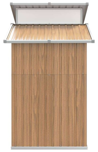 Acél Kerti Fészer - Barna - 270x130x208,5 cm