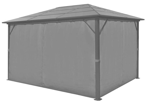 VidaXL Kerti Pavilon - Alumínium - 400x300 cm - Függönnyel