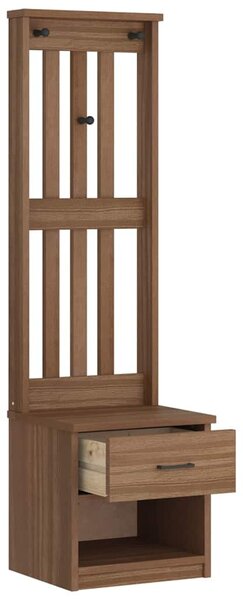 SANDNES tömör fenyőfa előszobafa 45x40x159,5 cm