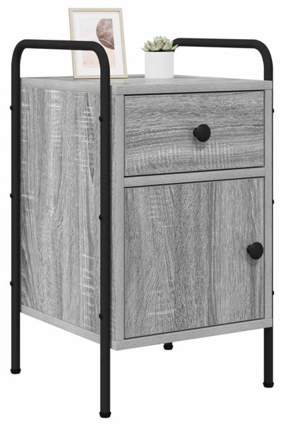 Éjjeliszekrény 2 db Szürke Sonoma 35 x 36,5 x 61 cm Szerelt Fa