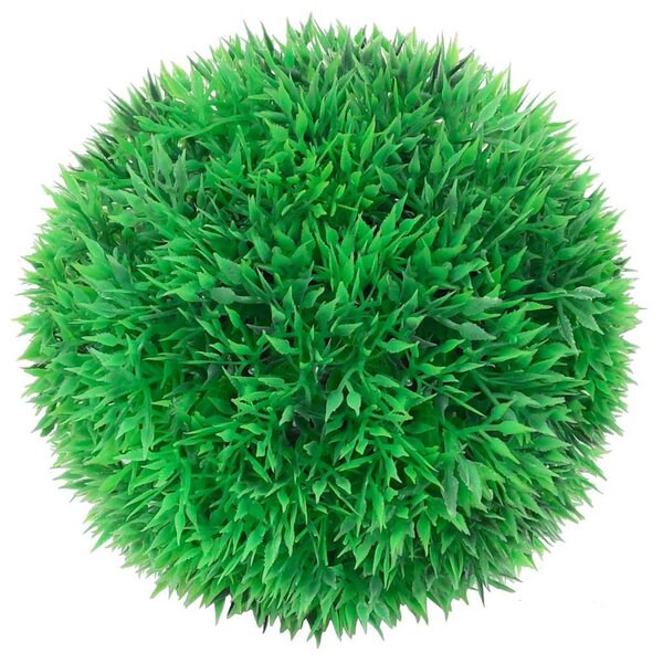 4 db zöld mesterséges boxwood gömbök LED fényekkel 12 cm