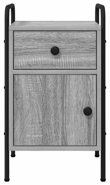 Éjjeliszekrény 2 db Szürke Sonoma 35 x 36,5 x 61 cm Szerelt Fa